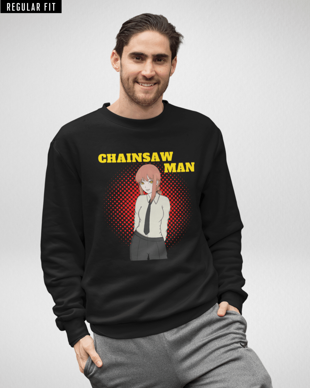 Makima Chainsaw Man Black Sweatshirt