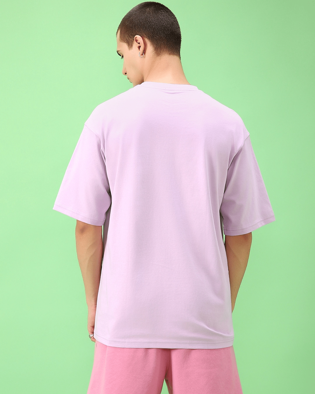 Baki Hanma Lavender Oversized Tshirt