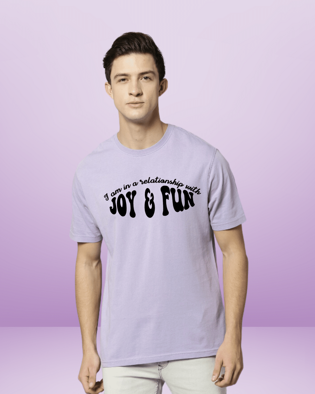 Joy & Fun Lavender Regular Tshirt