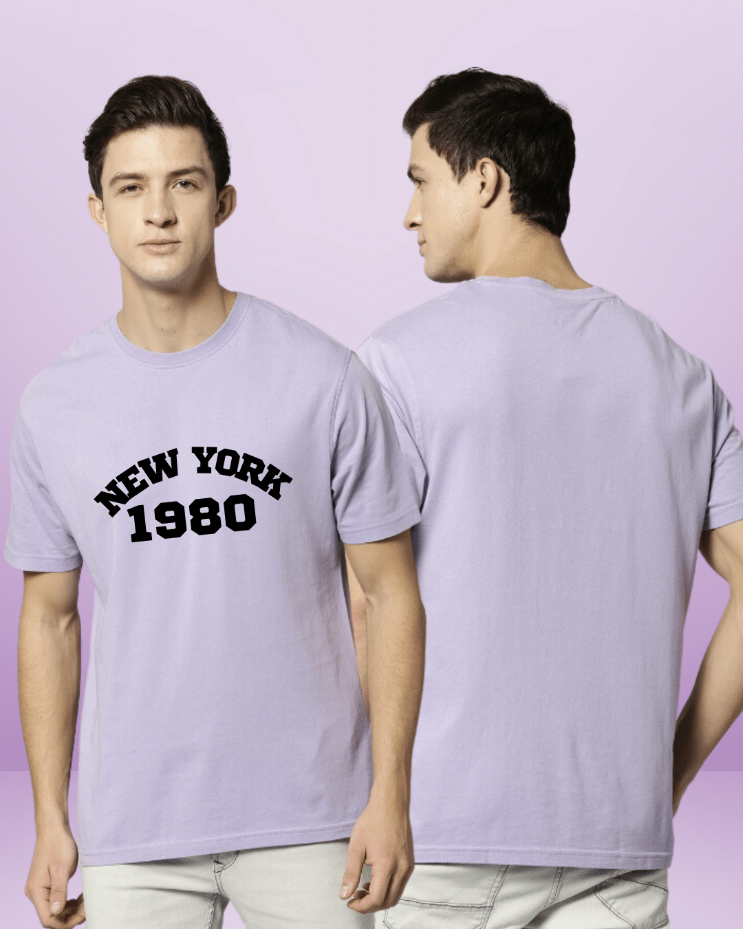 New York Lavender Regular Tshirt