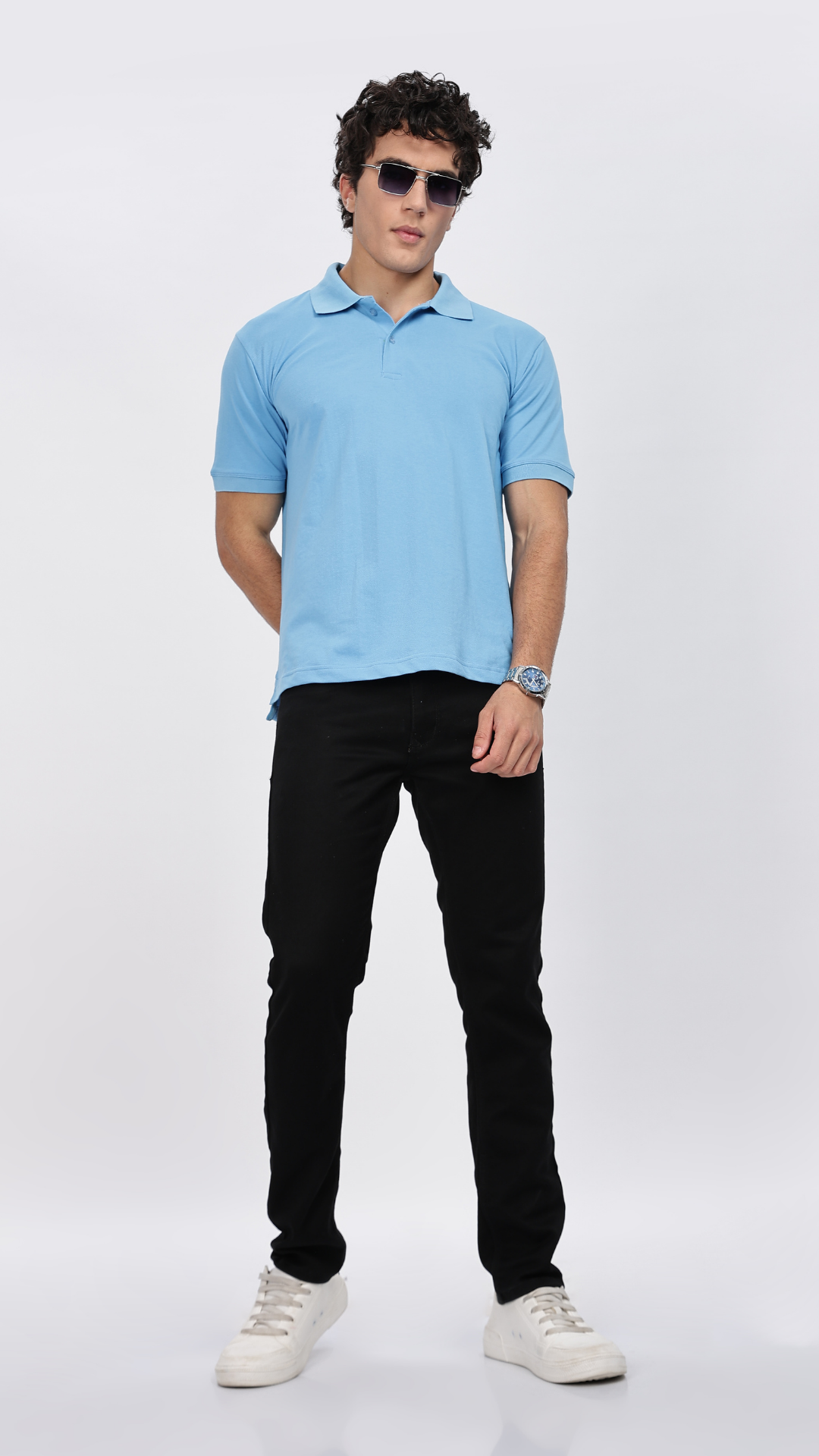 Classic Sky Blue Polo T-shirt