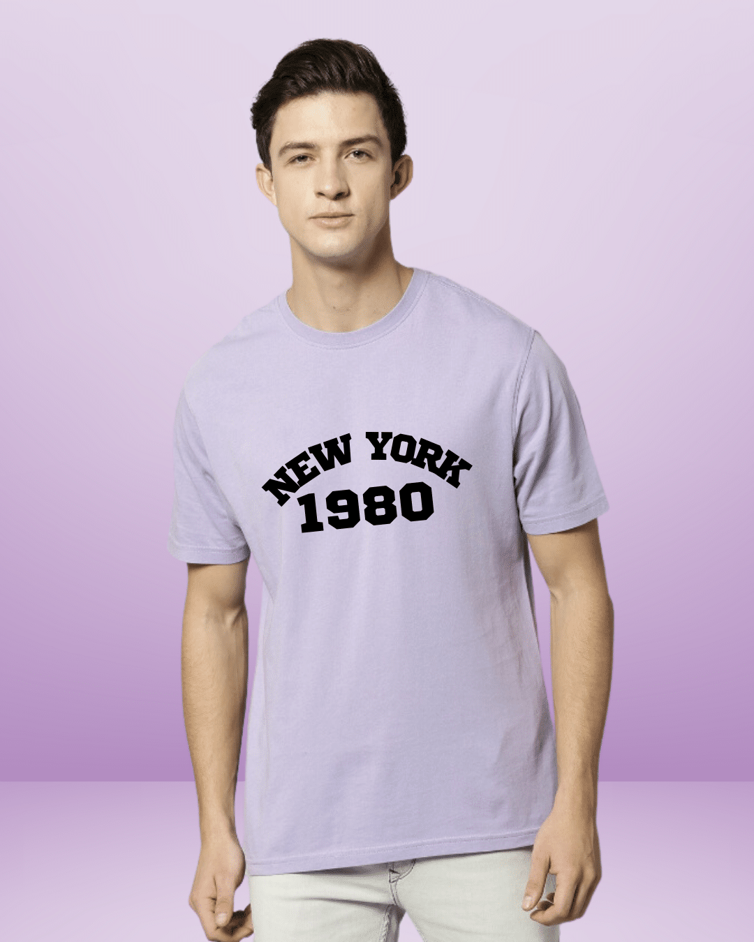 New York Lavender Regular Tshirt