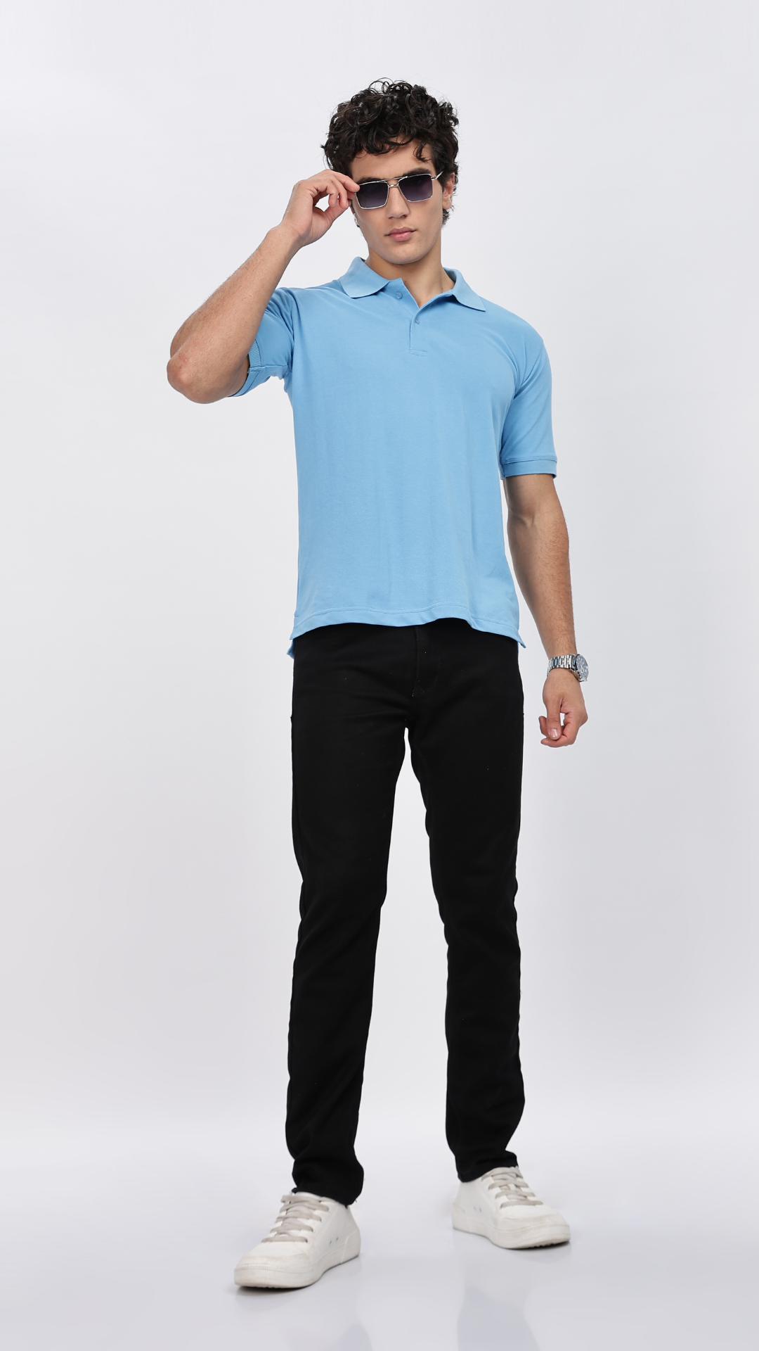 Classic Sky Blue Polo T-shirt