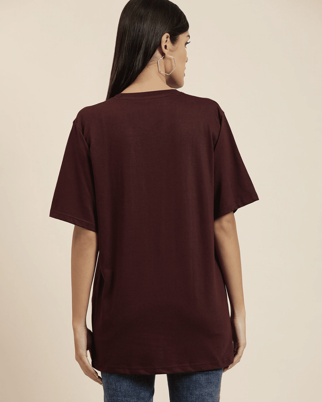 Coffee Brown Oversized Tshirt