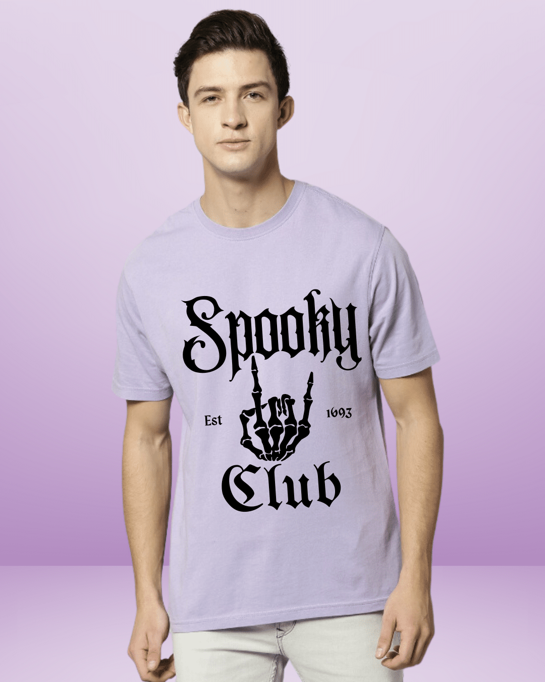 Spooky Club Lavender Regular Tshirt