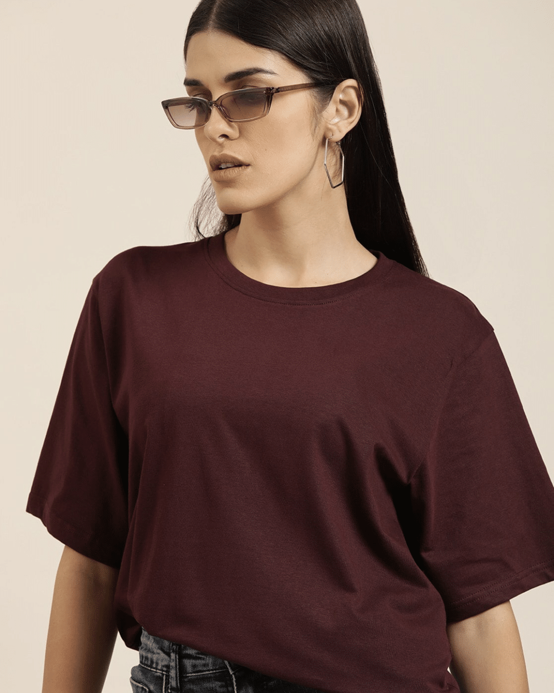 Coffee Brown Oversized Tshirt