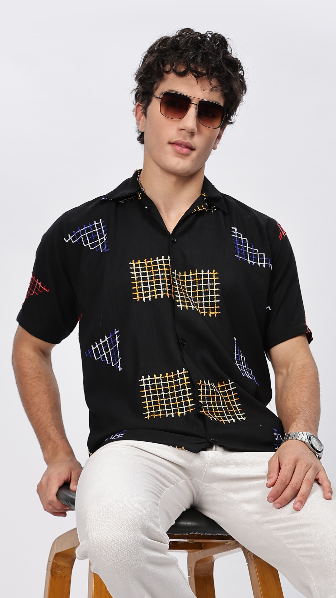 Black Box Embroidery Shirt