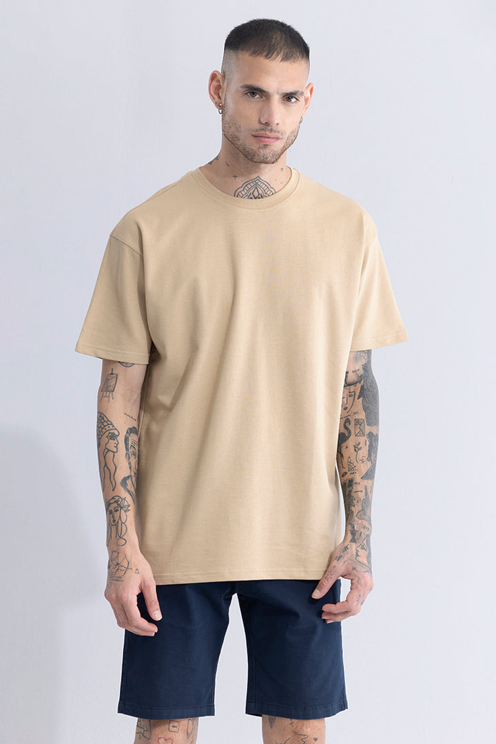 Beige Oversized Tshirt