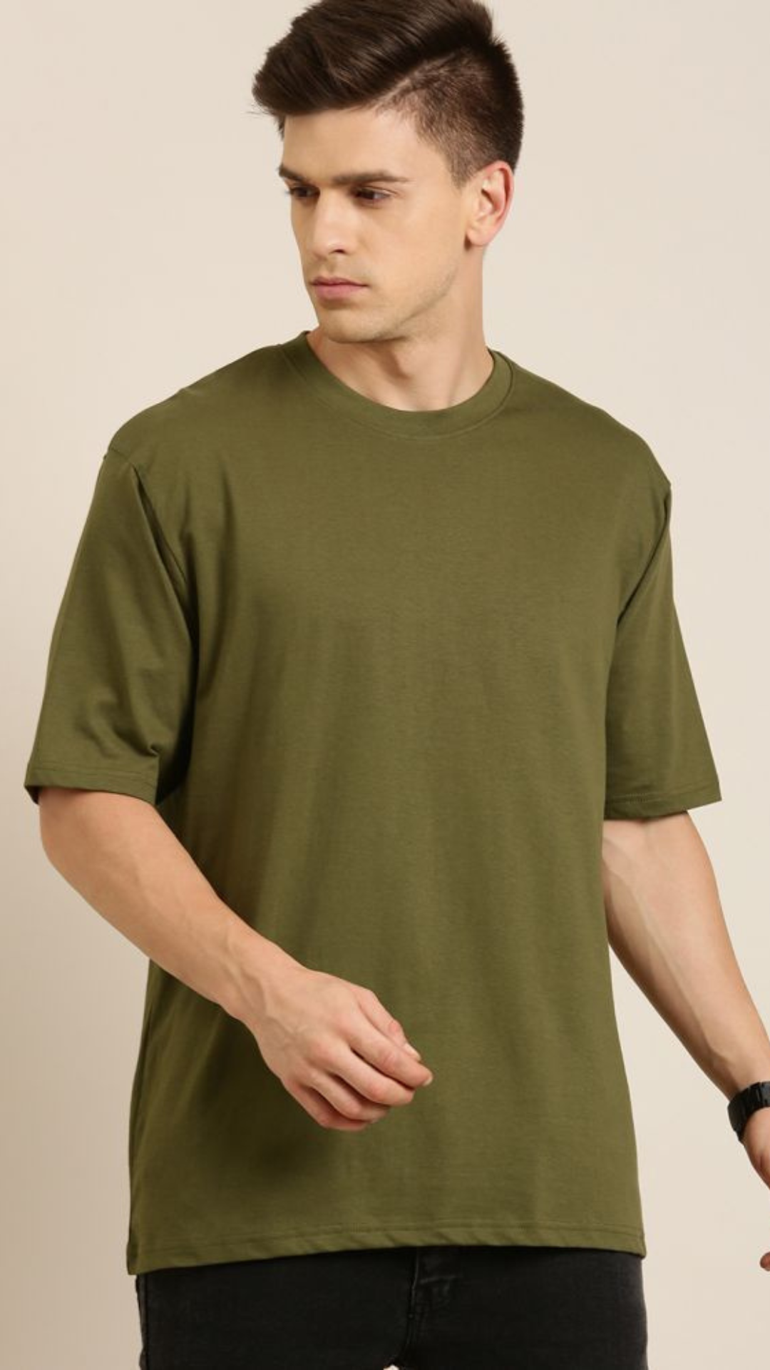 Plain Olive Oversized Tshirt