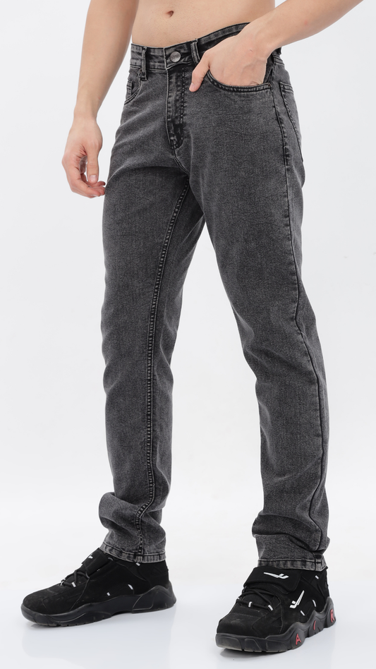 GREY REGULAR FIT JEANS