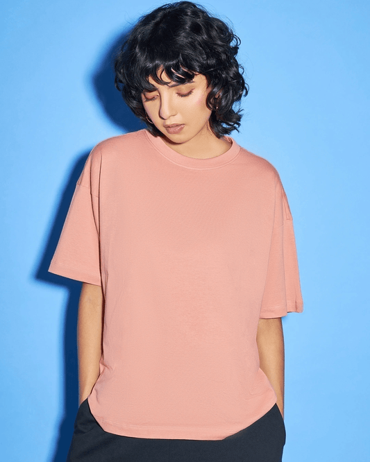 Salmon Pink Oversized Tshirt