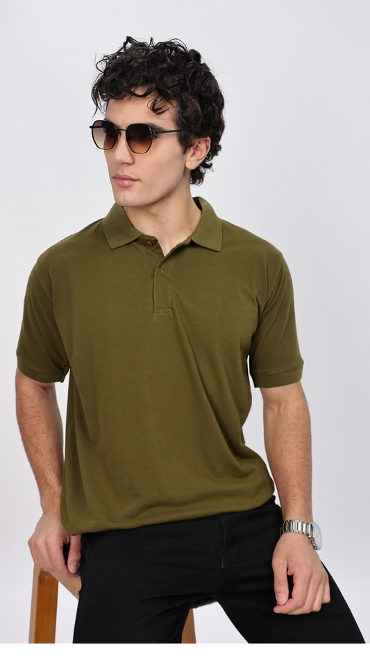 Classic Olive Polo T-shirt