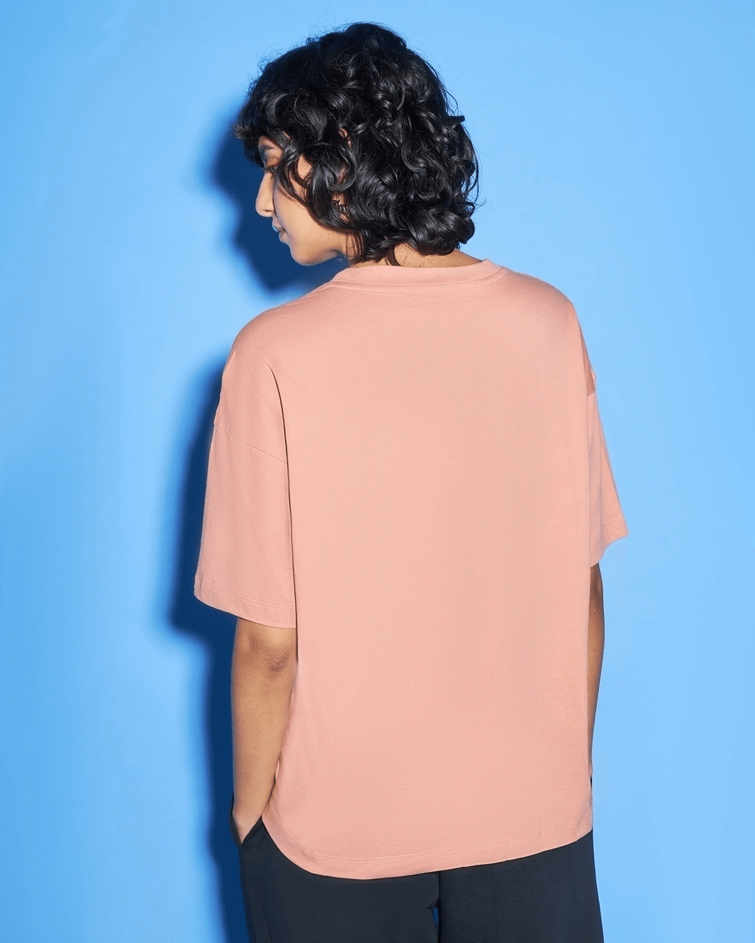 Salmon Pink Oversized Tshirt