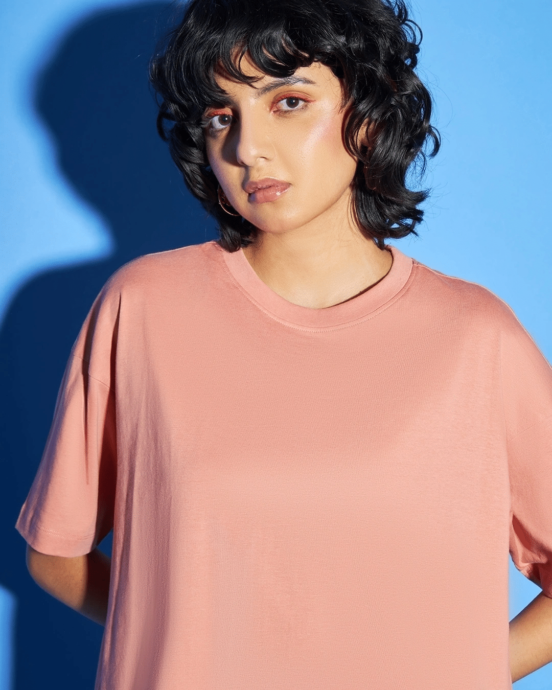 Salmon Pink Oversized Tshirt