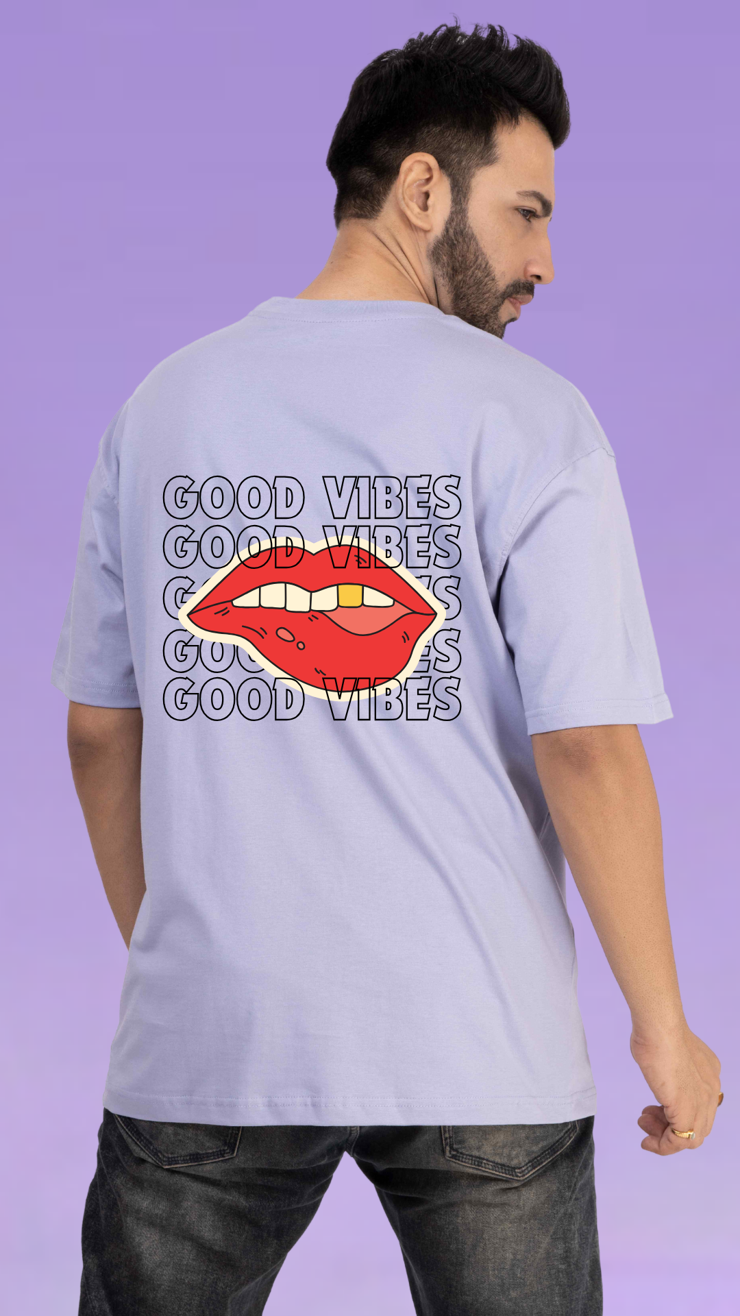 Good Vibes Atlantic Blue Oversized Tshirt