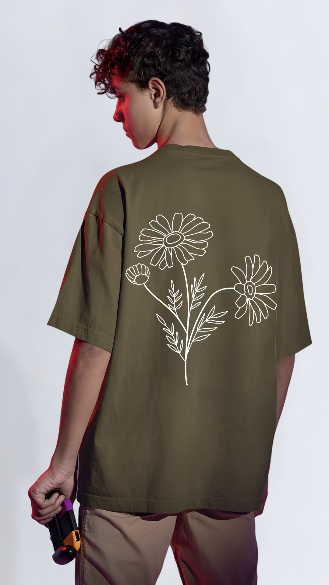 Breathe Olive Oversized Tshirt