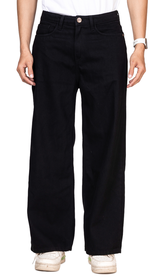CLASSIC BLACK BAGGY FIT JEANS