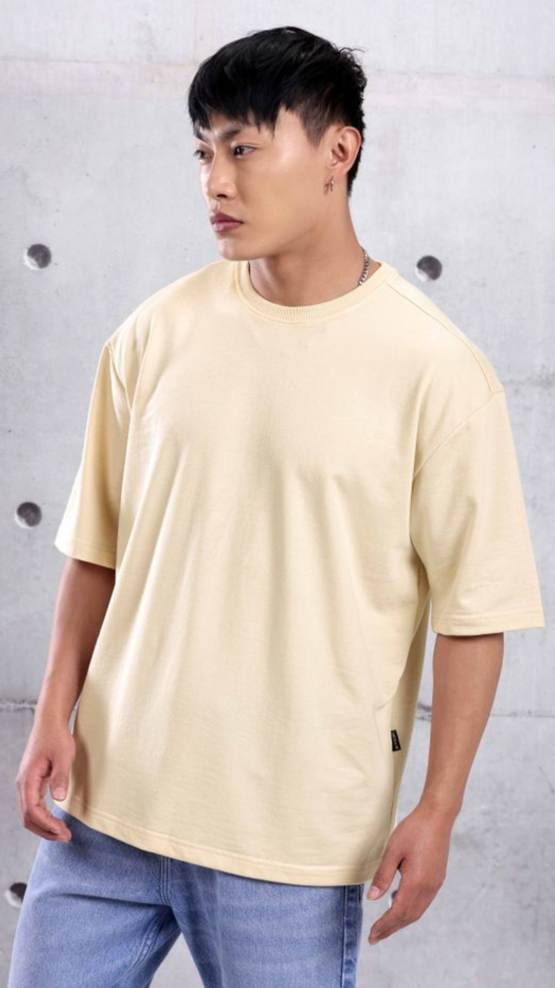 Cream Oversized Tshirt