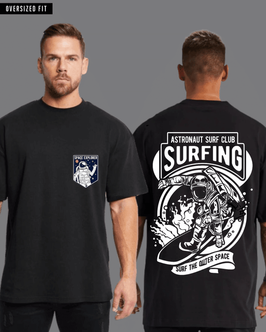 Space Surfing Oversized Tshirt