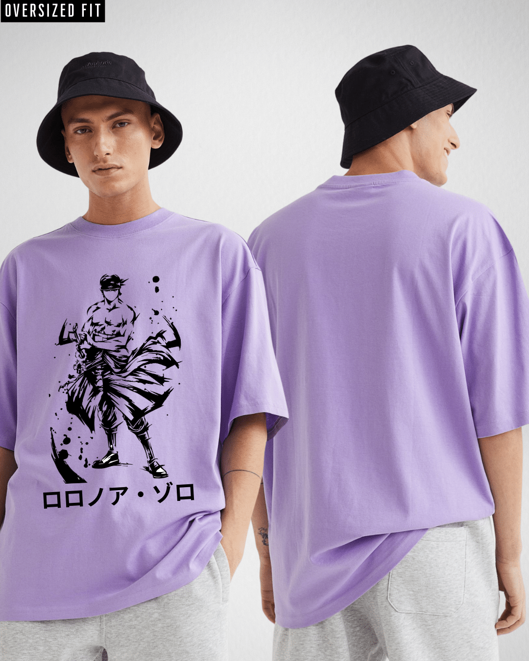 ZORO Outline LAVENDER OVERSIZED TSHIRT