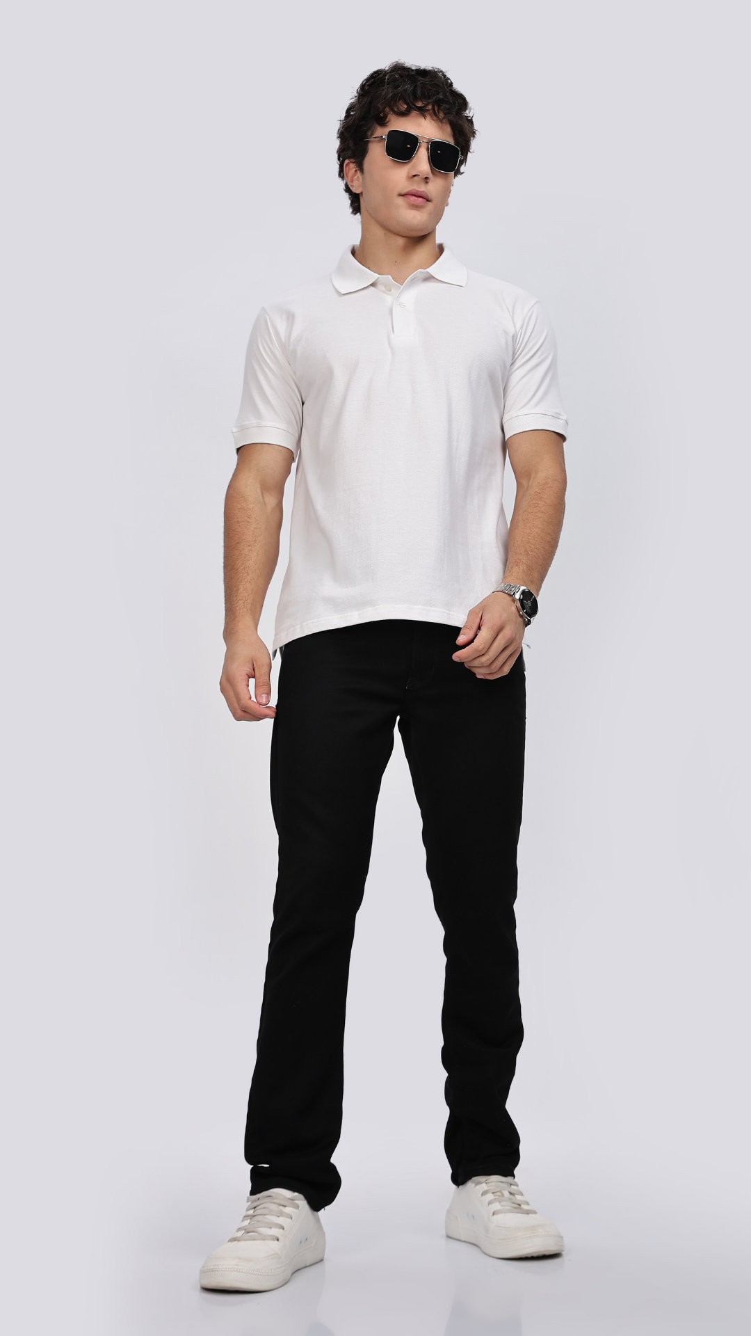 Classic White Polo T-shirt