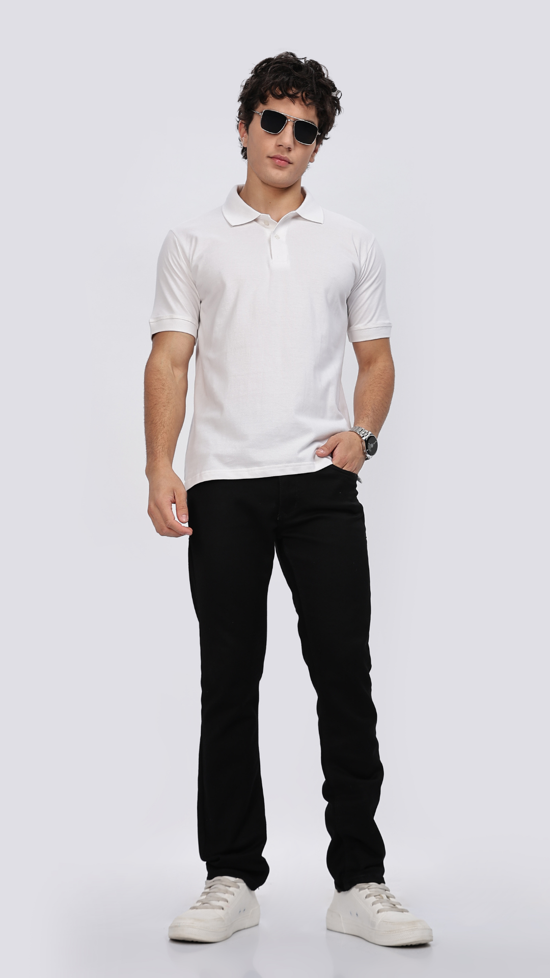 Classic White Polo T-shirt