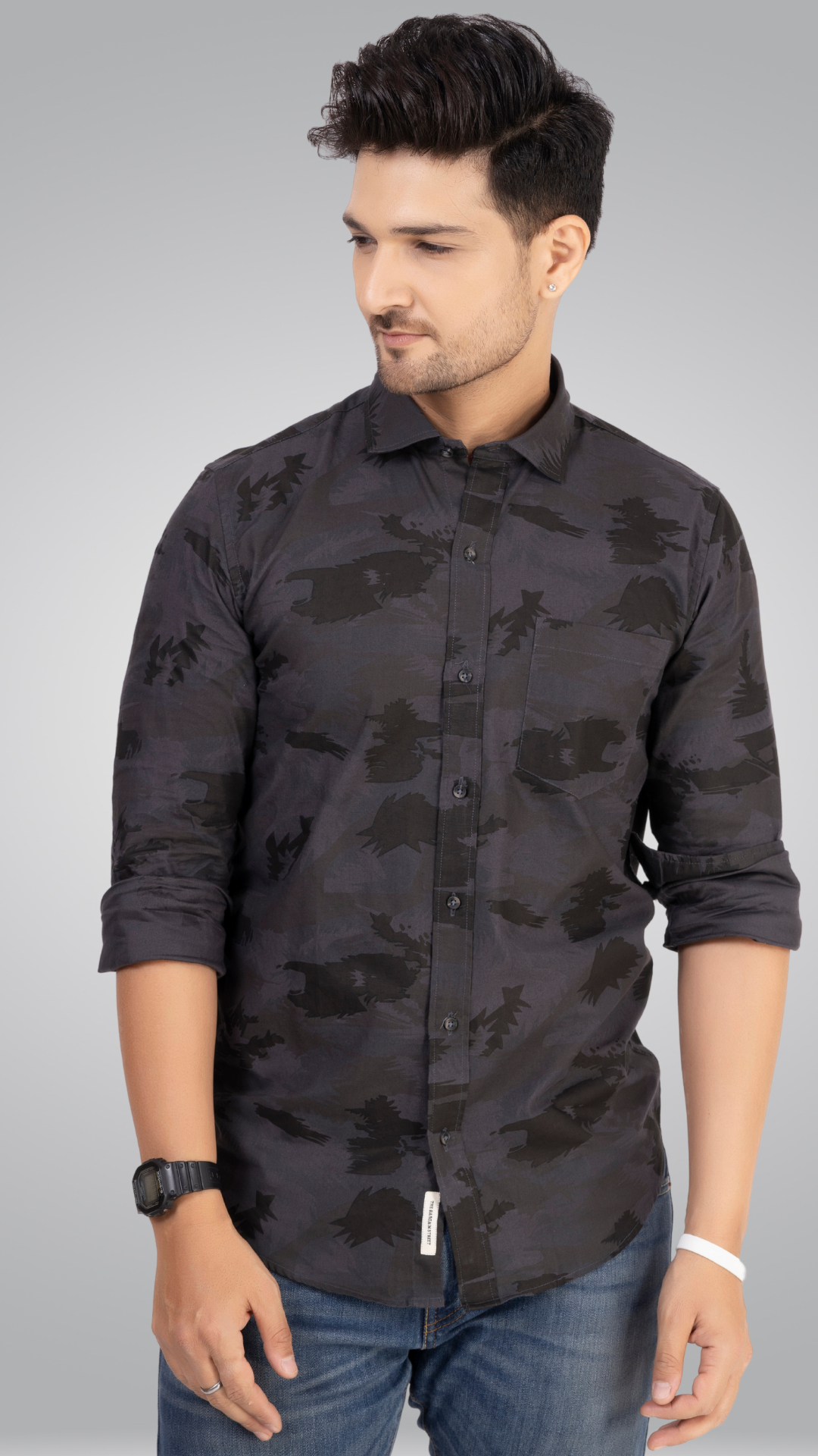 Grey Camo Shirt