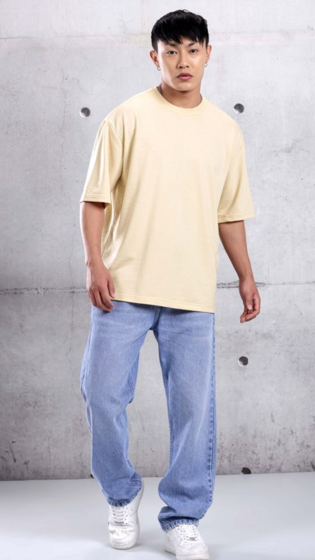 Cream Oversized Tshirt