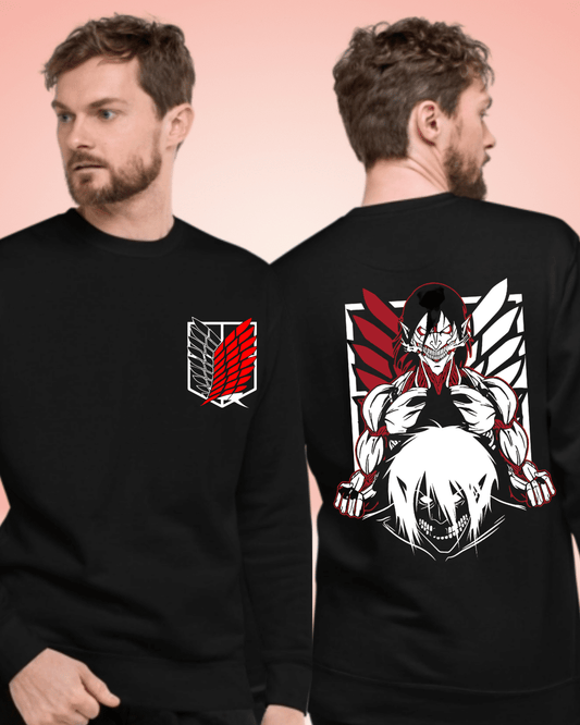 Attack on titan wings Black Sweatshirt