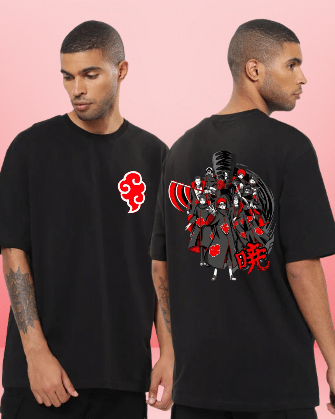 Red Cloud Anime Oversized Tshirt