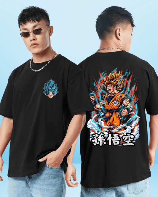 Fire Dragon Ball z Oversized Tshirt