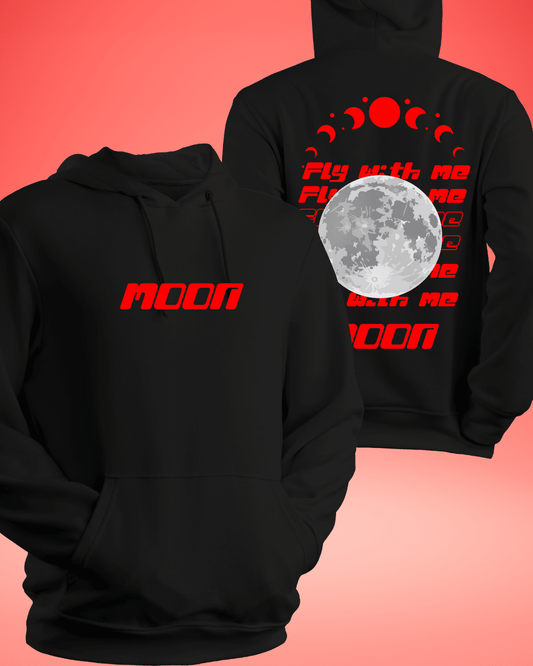 Moon Black Hoodie