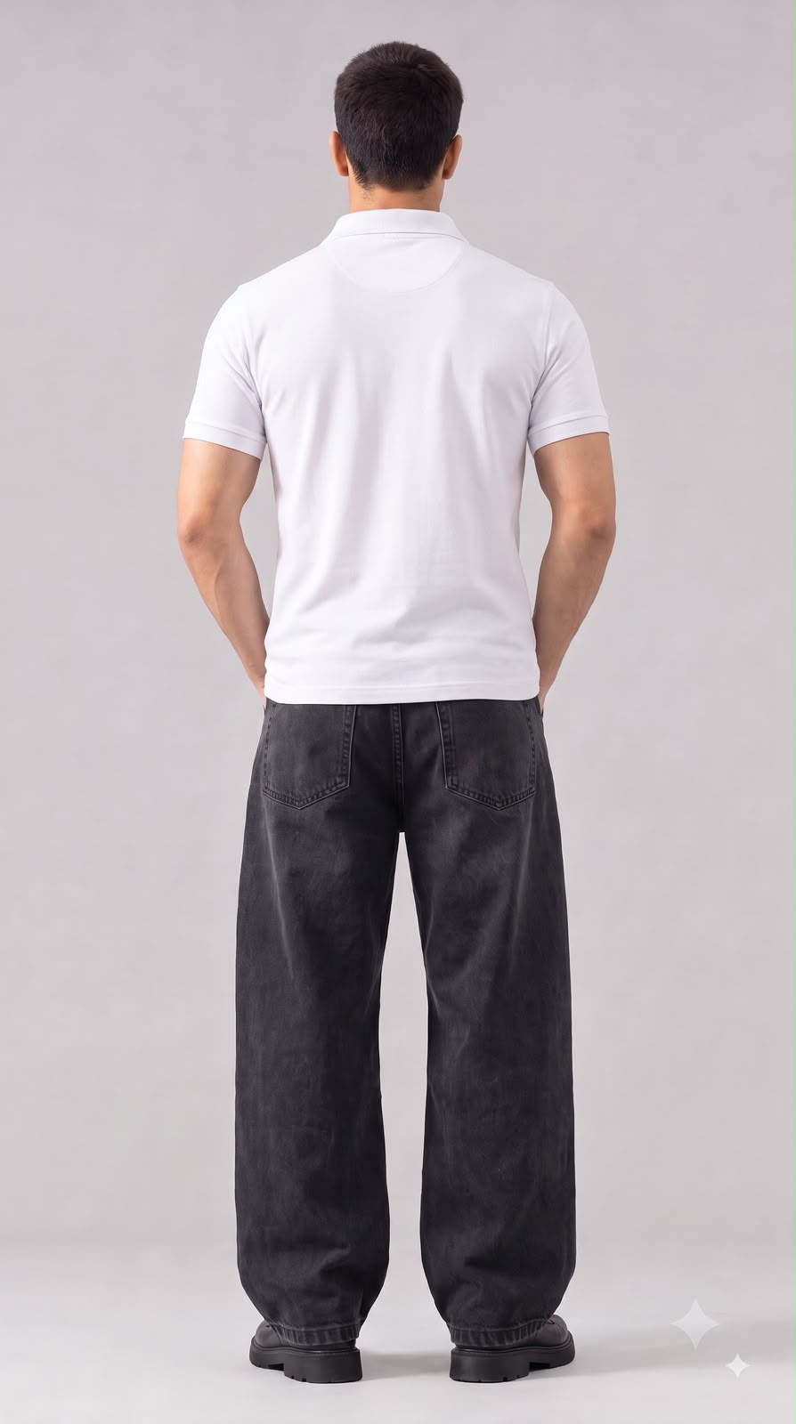 White Regular Fit Polo T-Shirt for Men
