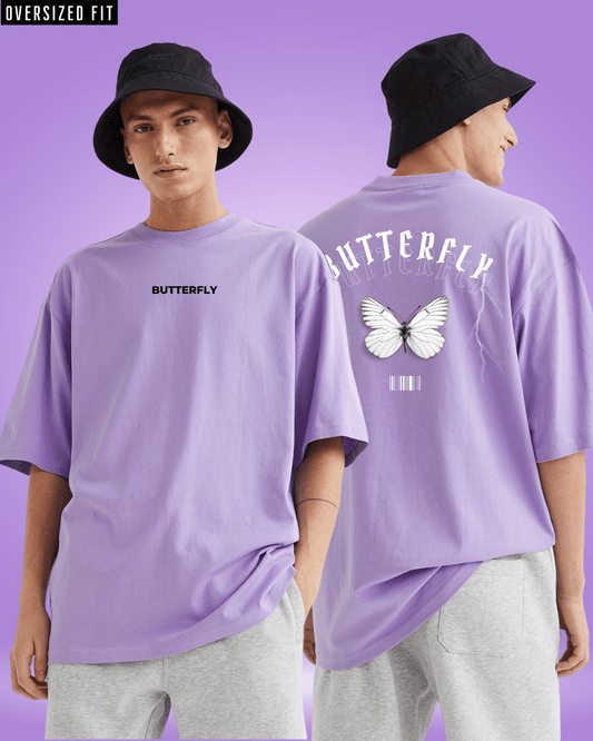 Butterfly aesthetic Lavender Oversized Tshirt